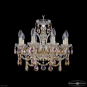 Хрустальная подвесная люстра Bohemia IVELE Crystal 1411/8/141 G R777