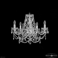 Хрустальная подвесная люстра Bohemia IVELE Crystal 1411/5/195 Ni