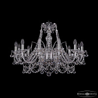Хрустальная подвесная люстра Bohemia IVELE Crystal 1411/12/300 Ni Balls