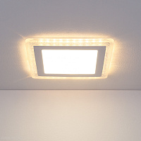 Встраиваемый светодиодный светильник Elektrostandard DLS024 7+3W 4200K (DLS024 10W 4200K)