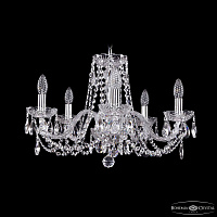 Хрустальная подвесная люстра Bohemia IVELE Crystal 1402/5/195/Ni