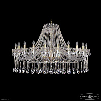 Большая хрустальная люстра Bohemia IVELE Crystal 1413/24/530 G