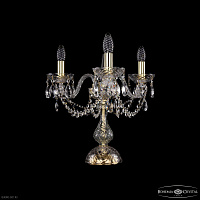 Настольная лампа с хрусталем Bohemia IVELE Crystal 1402L/3/141-39 G