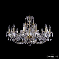 Хрустальная подвесная люстра Bohemia IVELE Crystal 1406/12/300/G