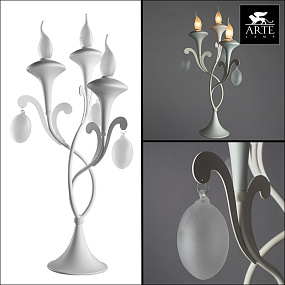 Настольная лампа Arte Lamp MONTMARTRE A3239LT-3WH