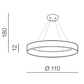 Подвесной светодиодный светильник Azzardo Solvent R Pendant 110 AZ3975