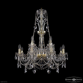 Хрустальная подвесная люстра Bohemia IVELE Crystal 1411/8+4/240/XL-83 G