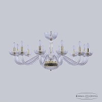 Большая хрустальная люстра Bohemia IVELE Crystal 1311/12/360 G Cl/Clear/M-1G