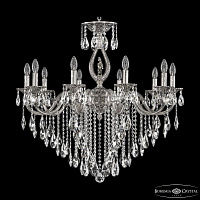 Подвесная хрустальная люстра Bohemia Ivele Crystal Verona 72401/10/300 B NB FH1M