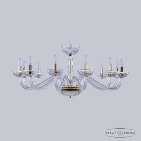 Большая хрустальная люстра Bohemia IVELE Crystal 1311/12/360 G Cl/Clear/M-1G