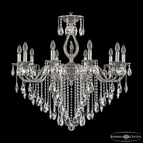 Подвесная хрустальная люстра Bohemia Ivele Crystal Verona 72401/10/300 B NB FH1M