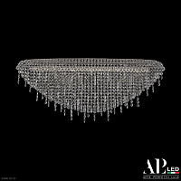 Хрустальная потолочная светодиодная люстра APL LED Rimini S505.0.80.B.4000
