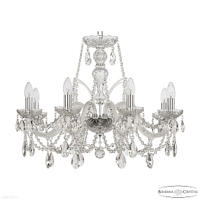 Хрустальная подвесная люстра Bohemia IVELE Crystal 105/8/240 Ni