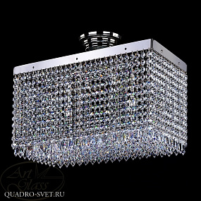 Люстра потолочная ARTGLASS LEANDRA 250x450 NICKEL CE