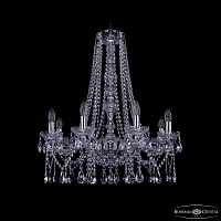 Хрустальная подвесная люстра Bohemia IVELE Crystal 1413/8/220/h-73 Ni