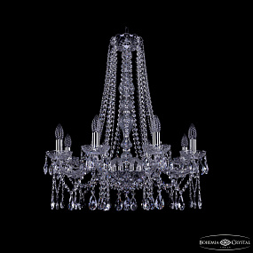 Хрустальная подвесная люстра Bohemia IVELE Crystal 1413/8/220/h-73 Ni
