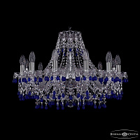 Хрустальная подвесная люстра Bohemia IVELE Crystal 1410/12/240 Ni V3001
