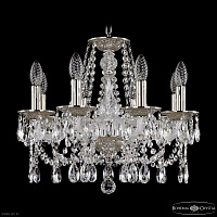 Хрустальная подвесная люстра Bohemia IVELE Crystal 1607/8/165 Ni