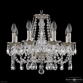 Хрустальная подвесная люстра Bohemia IVELE Crystal 1607/8/165 Ni