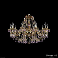 Хрустальная подвесная люстра Bohemia IVELE Crystal 1410/10/300 G V7010 M777