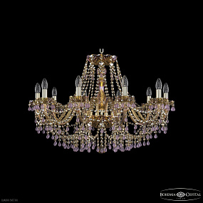 Хрустальная подвесная люстра Bohemia IVELE Crystal 1410/10/300 G V7010 M777