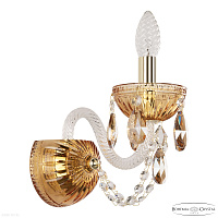 Бра хрустальное Bohemia IVELE Crystal 5402B/1/141 G Amber/M-1G K721