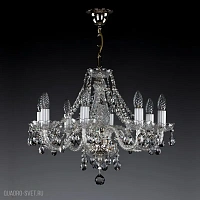 Подвесная хрустальная люстра ArtGlass MAGDA VIII. NICKEL CE - 8006