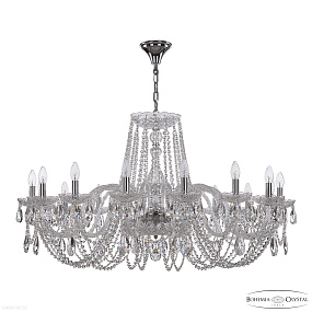 Большая хрустальная люстра Bohemia IVELE Crystal 1402/16/400 Ni