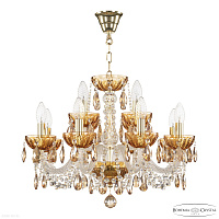 Хрустальная подвесная люстра Bohemia IVELE Crystal 5402/8+4/195 G Amber/M-1H K721