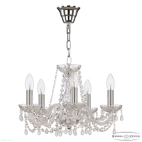 Хрустальная подвесная люстра Bohemia IVELE Crystal 112/5/141 Ni V0300