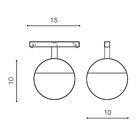 Трековый LED светильник для магнитного трека Azzardo Elin Track Magnetic AZ4630