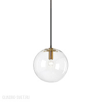 Подвесной светильник Delight Collection Ball 20 gold/clear