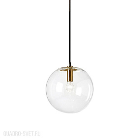 Подвесной светильник Delight Collection Ball 20 gold/clear
