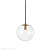 Подвесной светильник Delight Collection Ball 20 gold/clear
