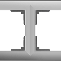 Рамка на 2 поста (серебряный) Werkel WL14-Frame-02