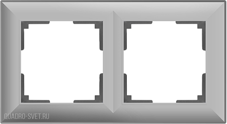 Рамка на 2 поста (серебряный) Werkel WL14-Frame-02