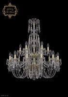 Большая хрустальная люстра Bohemia Art Classic 11.23.12+6.300.2d.XL-96.Gd.Dr