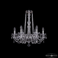 Хрустальная подвесная люстра Bohemia IVELE Crystal 1402/6/195/h-58 Ni