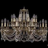 Литая подвесная люстра с хрусталем Bohemia IVELE Crystal 1703/20/320/C/GB