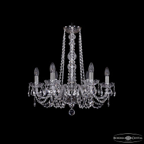 Хрустальная подвесная люстра Bohemia IVELE Crystal 1402/6/195/h-58 Ni