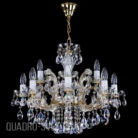 Подвесная хрустальная люстра ArtGlass MARIA TEREZIA 28 CE