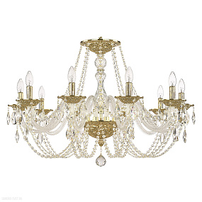 Большая хрустальная люстра Bohemia IVELE Crystal 1601/10/300 G