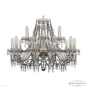 Хрустальная подвесная люстра Bohemia IVELE Crystal 1410/10+5/240 G V0300 R731