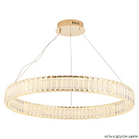 Подвесная хрустальная светодиодная люстра Crystal Lux MUSIKA SP70W LED GOLD