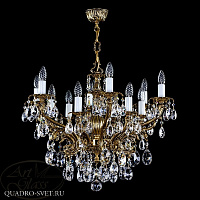 Люстра подвесная ARTGLASS ETELA XII. BRASS ANTIQUE CE