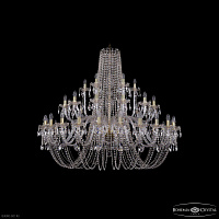 Большая хрустальная люстра Bohemia IVELE Crystal 1402/24+12+6/530 G