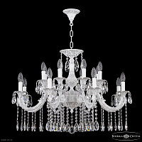 Большая хрустальная люстра Bohemia IVELE Crystal AL79118/16/285 A WMN