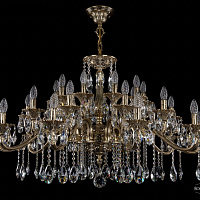 Литая подвесная люстра с хрусталем Bohemia IVELE Crystal 1709/30/410/A/GB