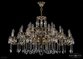 Литая подвесная люстра с хрусталем Bohemia IVELE Crystal 1709/30/410/A/GB