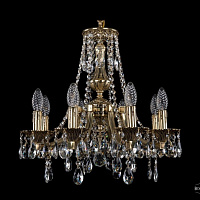 Литая подвесная люстра с хрусталем Bohemia IVELE Crystal 1771/8/150/A/GB